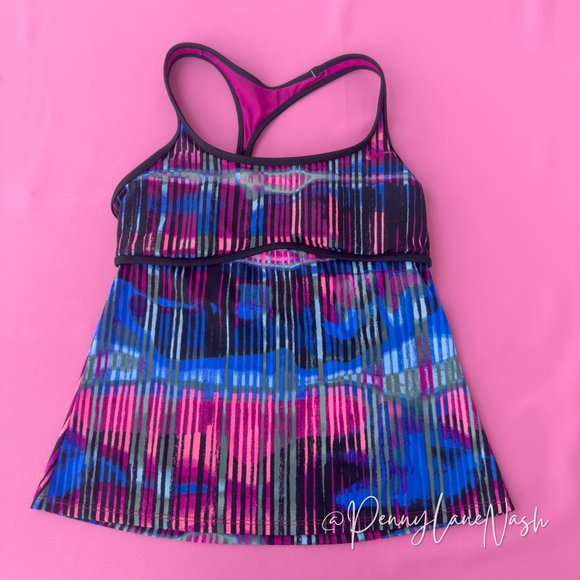 Nike Electrify Racerback Tankini Top Sport Fuchsia - Picture 2 of 9